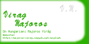 virag majoros business card